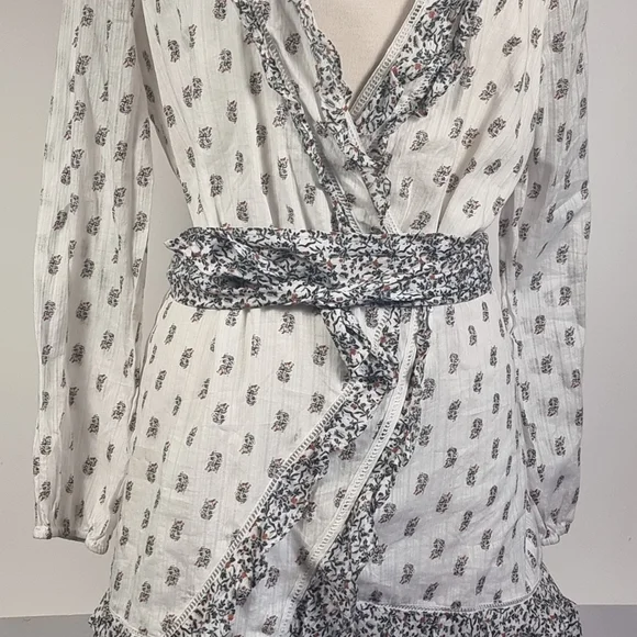 Veronica Beard White Floral Dress Sz 12 - Picture 2 of 14